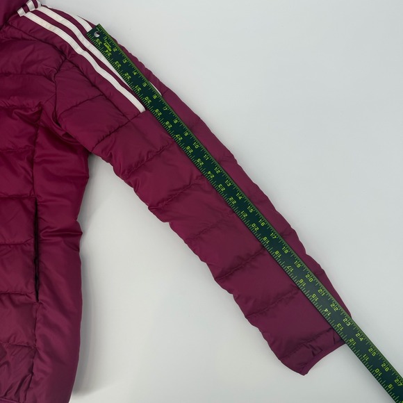 Adidas Women Lifestyle Essentials Down Jacket GH4597 Berry Red Size Small - Picture 11 of 11